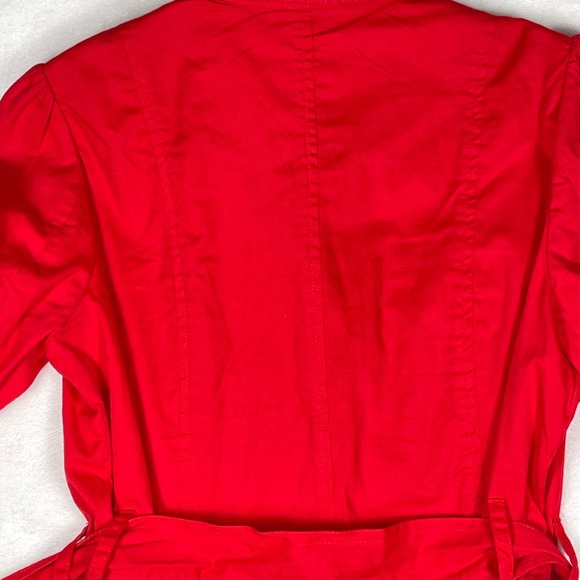 Jack by BB Dakota Vibrant Red Coat. French girl, Carolyn Kennedy, Whimsy, Bold - Picture 7 of 9